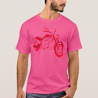 Motorrad Minimalistisch T-Shirt