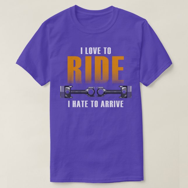 Motorrad mit Freundin T-Shirt (Design vorne)
