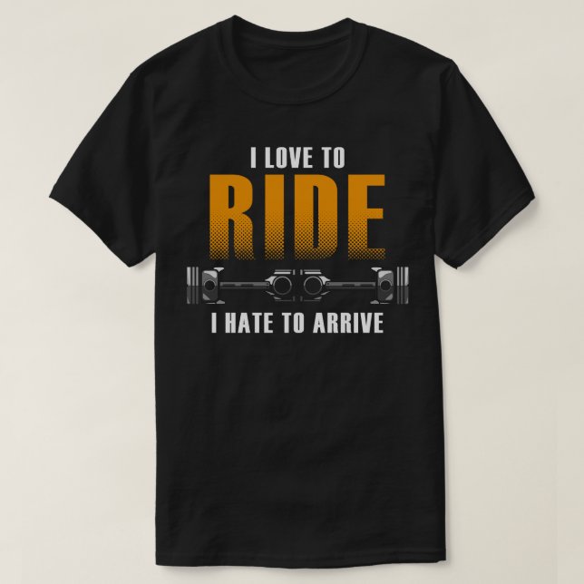 Motorrad mit Freundin T-Shirt (Design vorne)