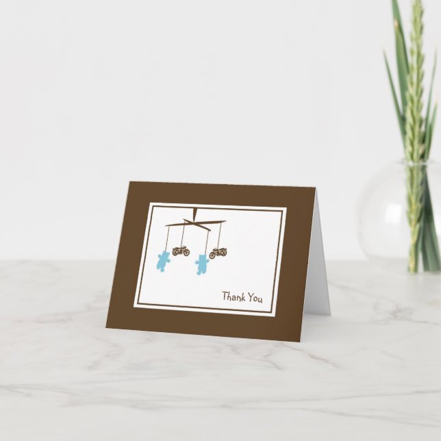 Motorrad-Mobile danken Ihnen zu merken Dankeskarte (Vorderseite)