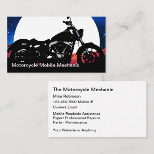 Motorrad-Mobile-Reparaturmann Visitenkarten Visitenkarte