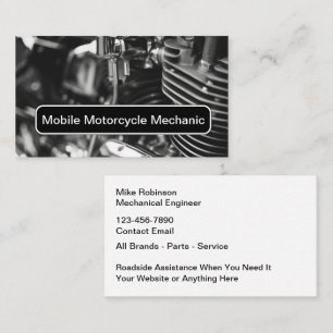 Motorrad-Mobiler-Mechaniker-Service Visitenkarte