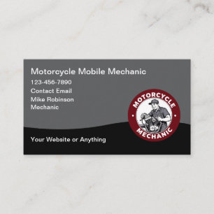Motorrad-Mobilmechaniker-Geschäftskarte Visitenkarte