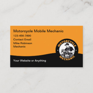 Motorrad-Mobilmechaniker-Geschäftskarte Visitenkarte