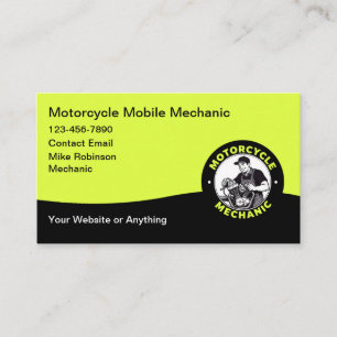Motorrad-Mobilmechaniker-Geschäftskarte Visitenkarte