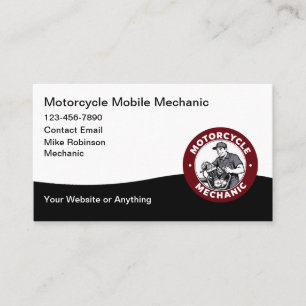 Motorrad-Mobilmechaniker-Geschäftskarte Visitenkarte