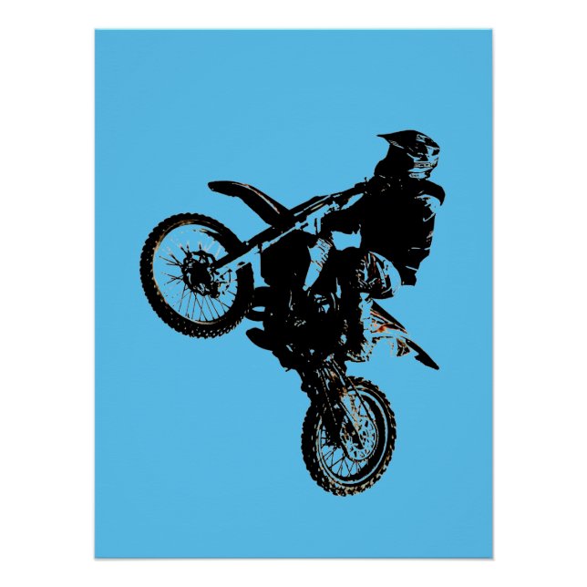 Motorrad-Motocross Extreme Sports Bike Poster (Vorderseite)