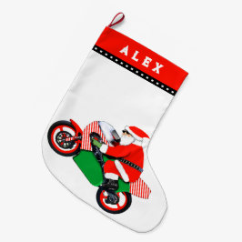 Motorrad Motocross Holiday Geschenk Grosses Weihna Großer Weihnachtsstrumpf