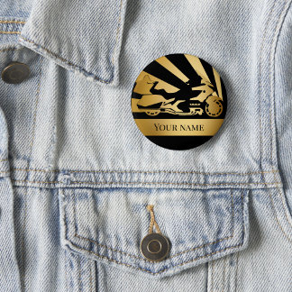 Motorrad-Motorrad-Button Gold Button