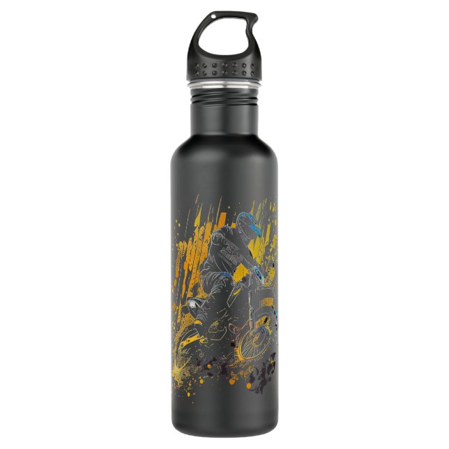 Motorrad-Motorrad Enduro Dirtbike Outdoo Edelstahlflasche (Vorderseite)