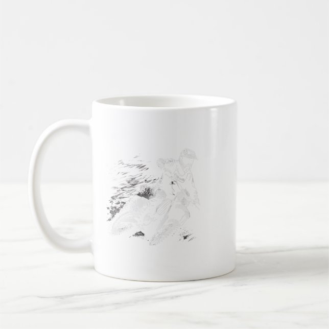 Motorrad Motorrad Enduro Motorcross Fan Kaffeetasse (Links)