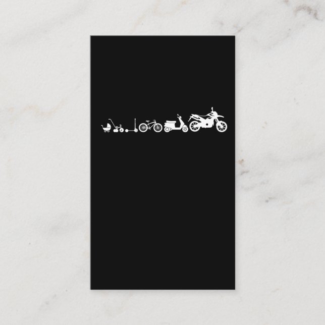 Motorrad-Motorrad-Evolution Visitenkarte (Vorderseite)