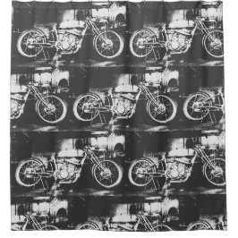 Motorrad Motorrad Fahrrad Duschvorhang