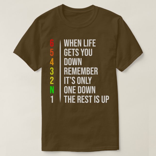 Motorrad-Motorrad-Geber, wenn das Leben kommt T-Shirt (Design vorne)