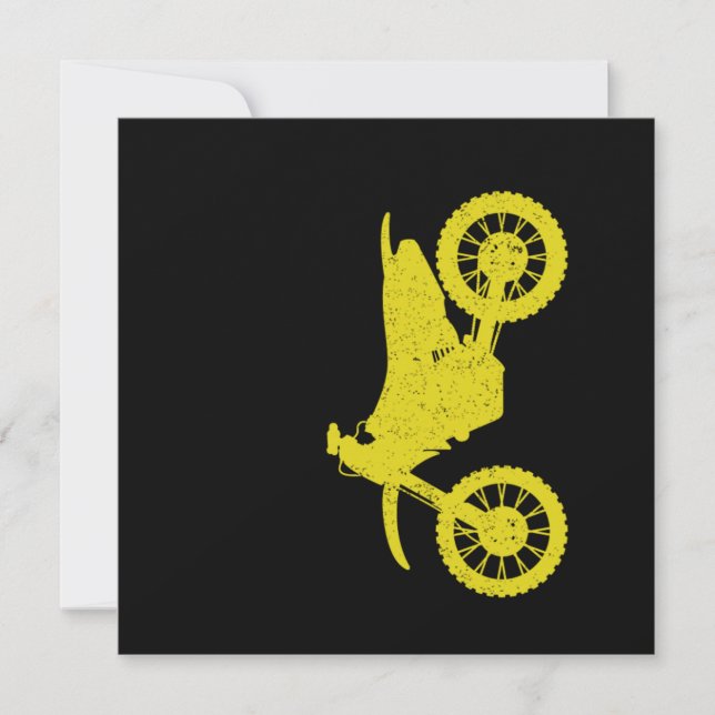 Motorrad-Motorrad Motocross Dirt Bike Motorrad Einladung (Vorderseite)