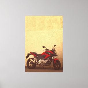 Motorrad-Motorrad-Motorrad-Rad-Fahrer Leinwanddruck