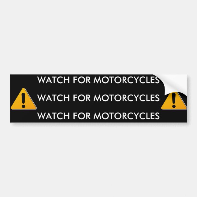 Motorrad, Motorrad, PASSEN FÜR MOTORRÄDER, WA… auf Autoaufkleber (Vorne)
