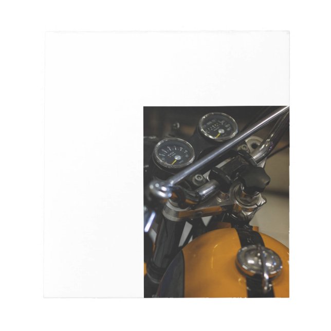 Motorrad Motorradfahrer Biker Fahrer Notizblock (Vorderseite)