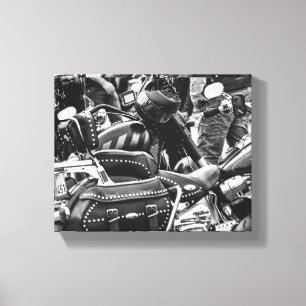 Motorrad-Motorradfahrer - Details Leinwanddruck