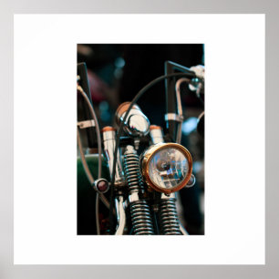 Motorrad Motorradfahrer Poster