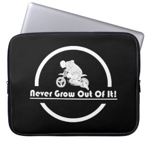 Motorrad Niemals Daraus Herausgewachsen Laptop-Hül Laptopschutzhülle