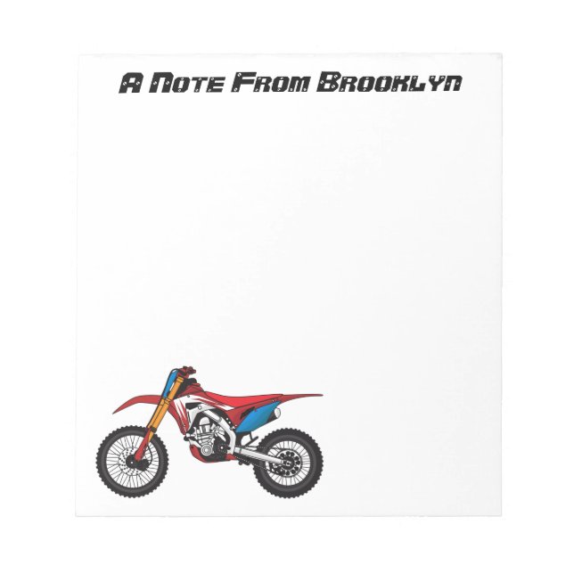 Motorrad Notizblock (Vorderseite)