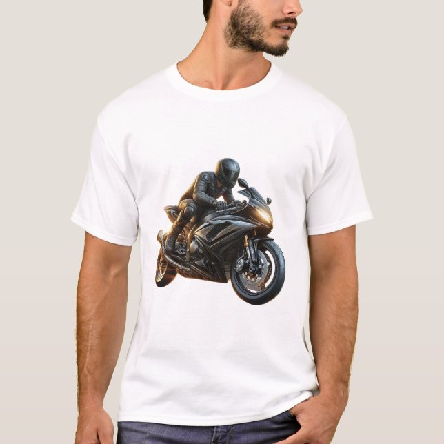Motorrad-phantastische Motorradfahrer-Tour T-Shirt (Vorderseite)