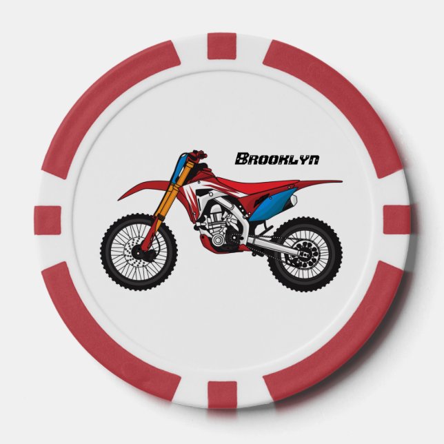 Motorrad Pokerchips (Vorderseite)