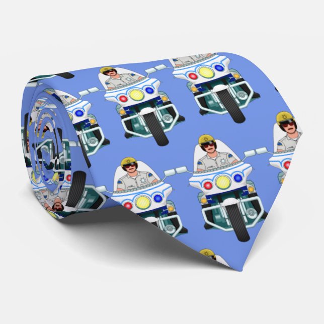 Motorrad-Polizist Necktie Krawatte (Gerollt)