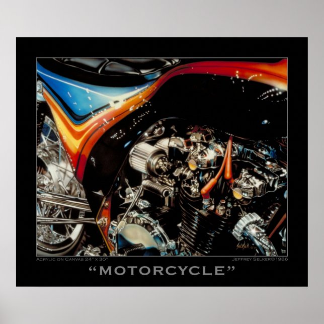 Motorrad Poster (Vorne)