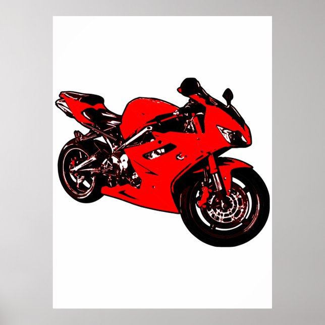 Motorrad Poster (Vorne)