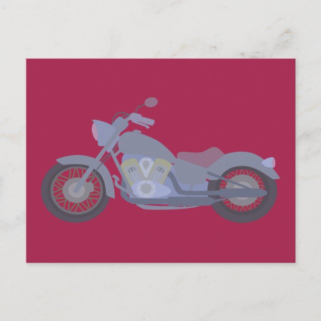 Motorrad Postkarte (Vorderseite)