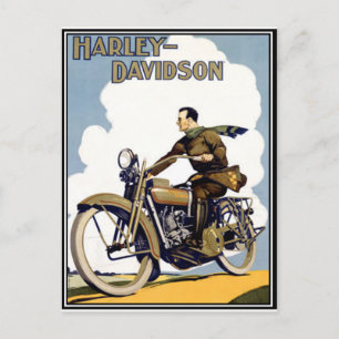 Motorrad Postkarte