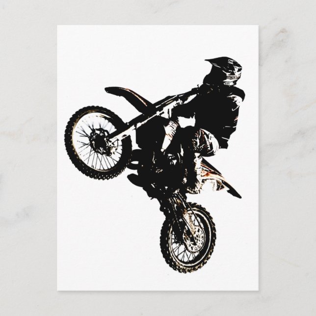 Motorrad Postkarte (Vorderseite)