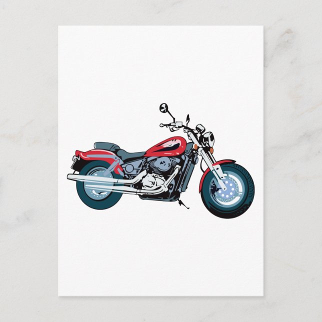 Motorrad Postkarte (Vorderseite)
