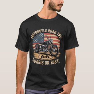 Motorrad-Reise Hoodie - Route 66 & American T-Shirt