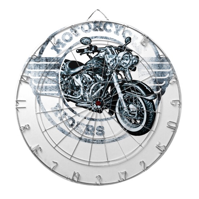 Motorrad-Reiter-Radfahrer Dartscheibe (vorne)