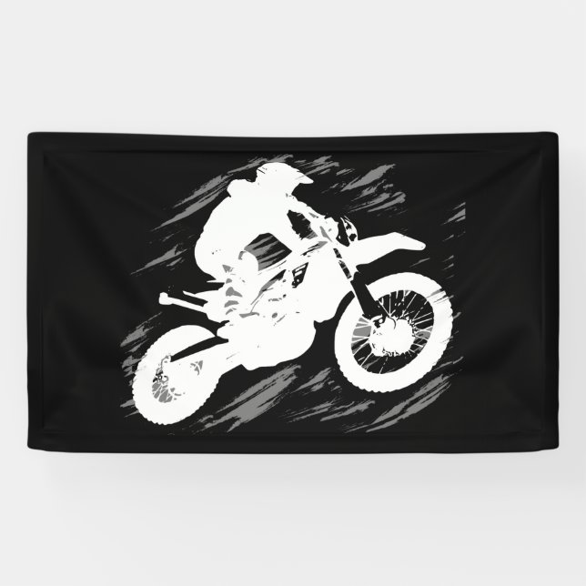 Motorrad-Rennen in Motocross Banner (Horizontal)