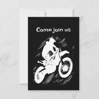 Motorrad-Rennen in Motocross Einladung