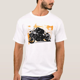 Motorrad-Rennläufer-T-Shirt T-Shirt