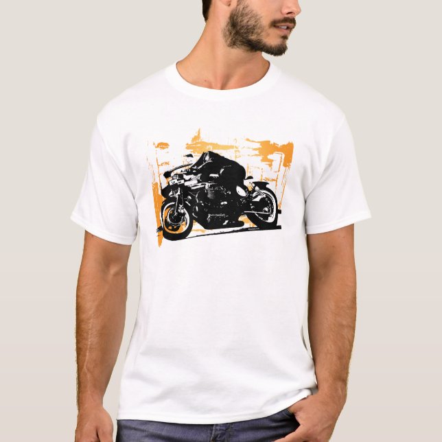 Motorrad-Rennläufer-T-Shirt T-Shirt (Vorderseite)