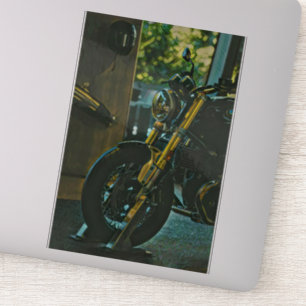 Motorrad-Retro-Geschenk Aufkleber