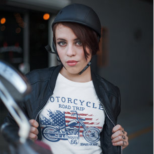 Motorrad-Roadtrip Route 66 Sturgis oder Pleite T-Shirt