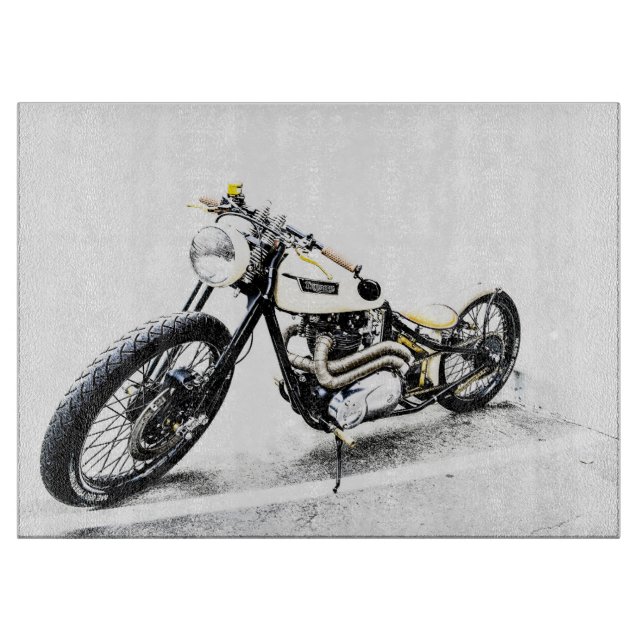 Motorrad Schneidebrett (Vorderseite)