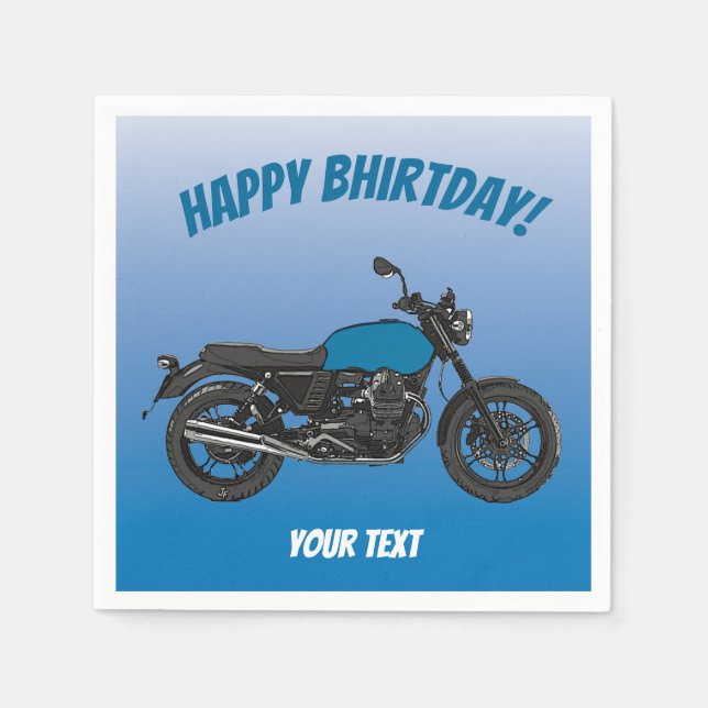 Motorrad Serviette (Vorderseite)