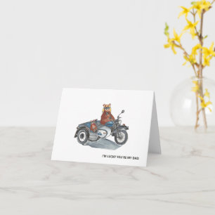 Motorrad-Sidekick zum Vatertag Karte