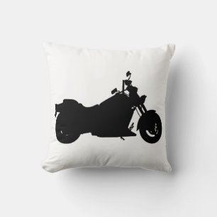 Motorrad-Silhouette Kissen