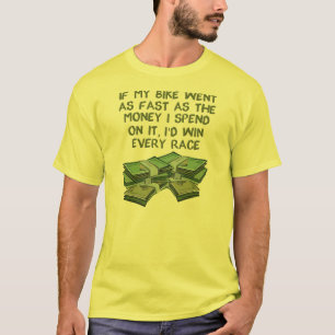Motorrad So Schnell Wie Geld Lustiges Renn-Shirt T-Shirt