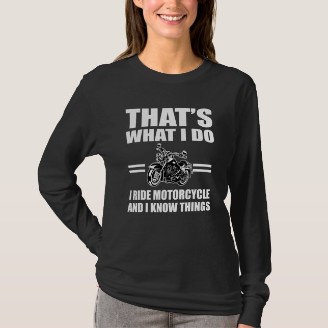 Motorrad-Sprichwort-Biker und Fahrraddesign T-Shirt (Vorderseite)