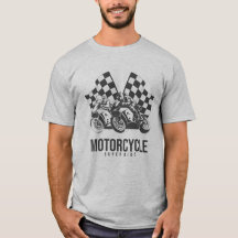 Motorrad-Superbike-Rennen mit Schachbrettflaggen